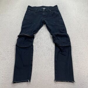 G-Star Raw Jeans Men's Size 32 (Fits 30X29) 3D Zip Knee Skinny Denim raw hem